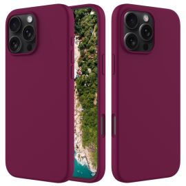 RUBBER Calotta protettiva per Apple iPhone 16 Pro bordeaux