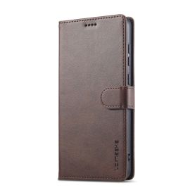 IMEEKE Cover portafoglio per Samsung Galaxy A05 marrone scuro