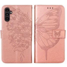 Cover portafoglio ART BUTTERFLY per Samsung Galaxy A25 5G rosa