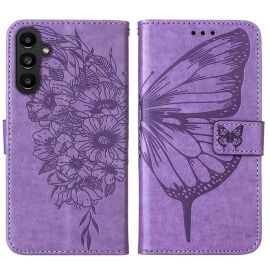 Cover portafoglio ART BUTTERFLY per Samsung Galaxy A15 / A15 5G viola chiaro