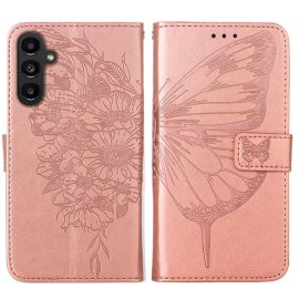 Cover portafoglio ART BUTTERFLY per Samsung Galaxy A15 / A15 5G rosa