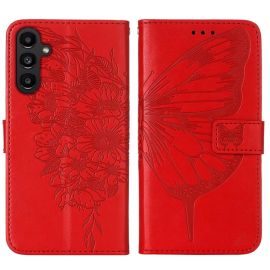 Cover a portafoglio ART BUTTERFLY per Samsung Galaxy A15 / A15 5G rossa