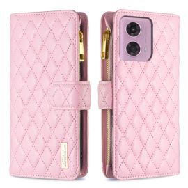 LATTICE Custodia protettiva per Motorola Moto G04 / G24 / G24 Power rosa