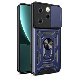 RING CAMERA Cover con supporto per Infinix Hot 40 / Hot 40 Pro blu