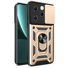 RING CAMERA Cover con supporto per Infinix Hot 40 / Hot 40 Pro oro