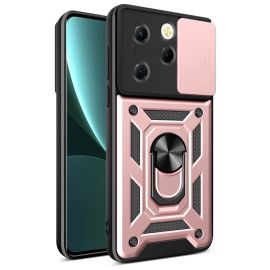 Cover RING CAMERA con supporto per Infinix Hot 40 / Hot 40 Pro rosa