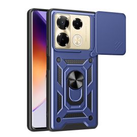 RING CAMERA Cover con supporto per Infinix Note 40 Pro / 40 Pro+ 5G blu