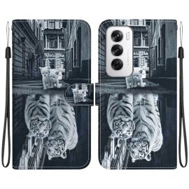 ART Copri portafoglio per Oppo Reno12 5G TIGER