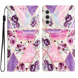 Cover portafoglio ART per Samsung Galaxy A55 5G MARBLE PURPLE