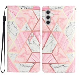 Cover portafoglio ART per Samsung Galaxy A55 5G MARBLE PINK