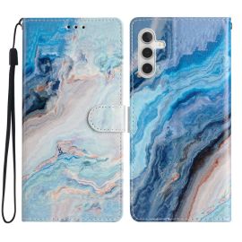 Cover portafoglio ART per Samsung Galaxy A55 5G MARBLE BLUE