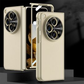 GKK LEATHER Cover con vetro per One Plus Open oro