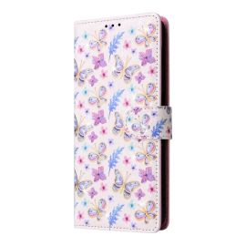 Custodia a portafoglio FLOWER Y per Samsung Galaxy A15 / A15 5G PANSY
