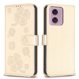 Cover a portafoglio ART C LOVE R per Motorola Moto G04 / G24 / G24 Power oro