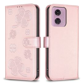 Custodia a portafoglio ART C LOVE R per Motorola Moto G04 / G24 / G24 Power rosa chiaro