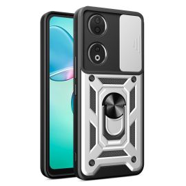 Cover RING CAMERA con supporto per Honor 90 5G argento