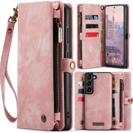WALLET Cover protettiva con portafoglio 2in1 per Samsung Galaxy S24 Plus 5G rosa
