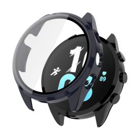 PC FULL COVER Cover in plastica con vetro per Garmin Forerunner 165 blu