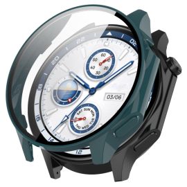 PC FULL COVER Cover in plastica con vetro per OnePlus Watch 2 verde