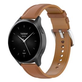 LEATHER Cinturino in pelle per Xiaomi Watch 2 marrone chiaro