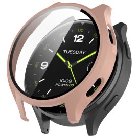 PC FULL COVER Cover in plastica con vetro per Xiaomi Watch 2 rosa