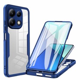 DUAL Cover bifacciale con lamina Xiaomi Redmi Note 13 blu