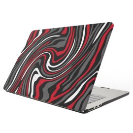 CUSTODIA PROTEMIO ART per MacBook Pro 16" A2991 / A2780 / A2485 BLACK ROSSO WHITE