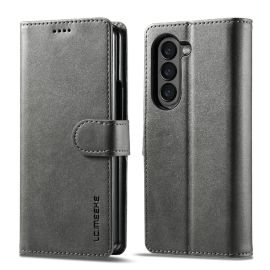 IMEEKE Cover portafoglio per Samsung Galaxy Z Fold6 5G grigio