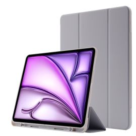 LEATHER Coperchio incernierato per Apple iPad Air 13 2025 / Air 13 2024 grigio