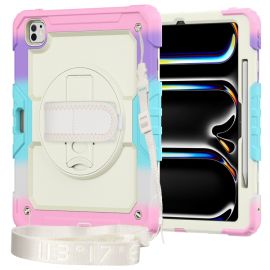 SOLID Custodia resistente a 360 gradi per Apple iPad Pro 13 2024 / M5 2025 RAINBOW