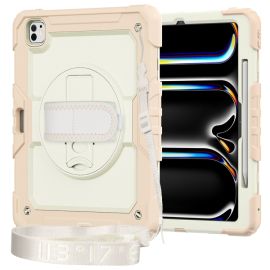 SOLID 360 Cover durevole per Apple iPad Pro 13 2024 / M5 2025 beige-rosa