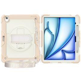 SOLID 360 Cover durevole per Apple iPad Air 13 2025 / Air 13 2024 beige-rosa