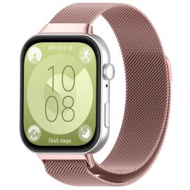 MILANESE Cinturino in metallo per orologio Huawei Fit 3 rosa