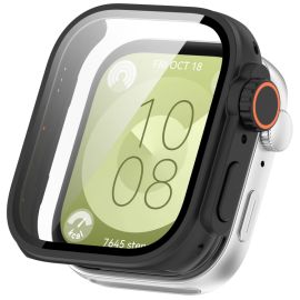 PC FULL COVER Cover in plastica con vetro per Huawei Watch Fit 3 nera