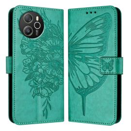 Custodia a portafoglio ART BUTTERFLY per Blackview Shark 8 verde