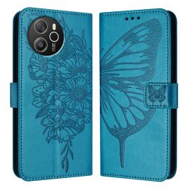 ART BUTTERFLY Cover portafoglio per Blackview Shark 8 blu