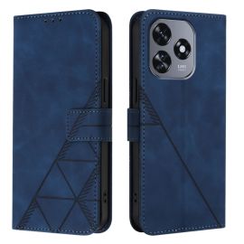 TRIANGLE Custodia portafoglio con tracolla Oukitel C51 blu