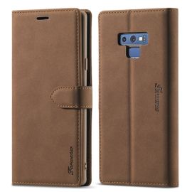 FORWENW Custodia Flip per Samsung Galaxy Note 9 marrone