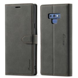 FORWENW Custodia Flip per Samsung Galaxy Note 9 nera