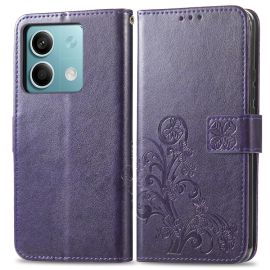Custodia a portafoglio ART FLOWER S per Xiaomi Redmi Note 13 5G viola