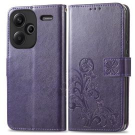 Custodia a portafoglio ART FLOWER S per Xiaomi Redmi Note 13 Pro+ 5G viola