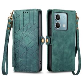 Custodia a portafoglio GEOM per Xiaomi Redmi Note 13 verde