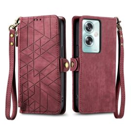 GEOM Custodia a portafoglio per Oppo A79 5G rossa