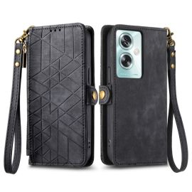 Custodia a portafoglio GEOM per Oppo A79 5G nera