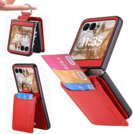 CARD Copertina con scomparti per carte Motorola Razr 50 Ultra rosso