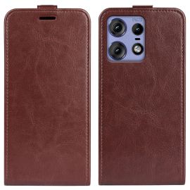 Custodia a libro per Motorola Edge 50 Pro marrone