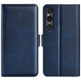 Custodia a portafoglio SIDE per Sony Xperia 1 VI blu