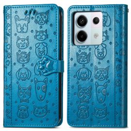 ART ANIMALS Custodia a portafoglio per Xiaomi Redmi Note 13 Pro 5G / Xiaomi Poco X6 5G blu