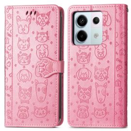 ART ANIMALS Cover a portafoglio per Xiaomi Redmi Note 13 Pro 5G / Xiaomi Poco X6 5G rosa
