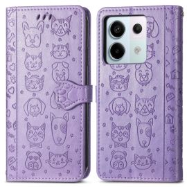 ART ANIMALS Cover a portafoglio per Xiaomi Redmi Note 13 Pro 5G / Xiaomi Poco X6 5G viola